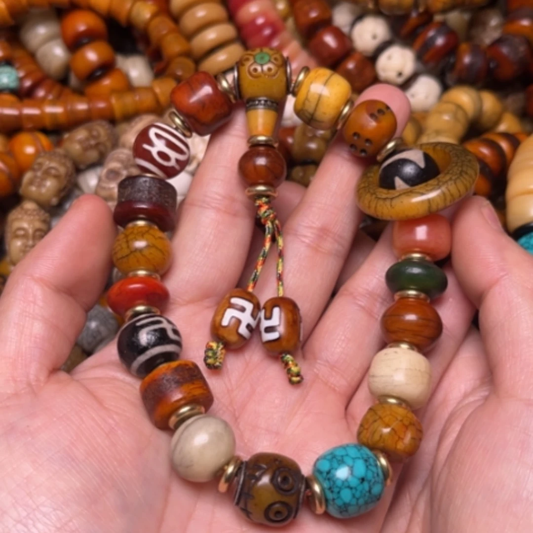 【闪购商品】牛骨手串/手链牛骨14×18籽