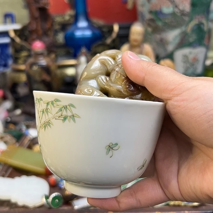 摆件东***7瓷杯、紫砂壶