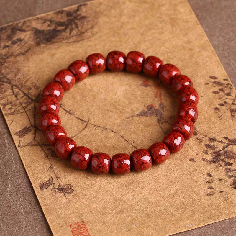 晶体砂桶珠8m女款手串