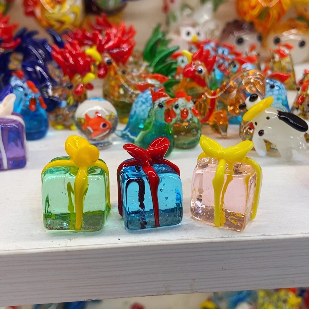 手工艺品琉璃三个