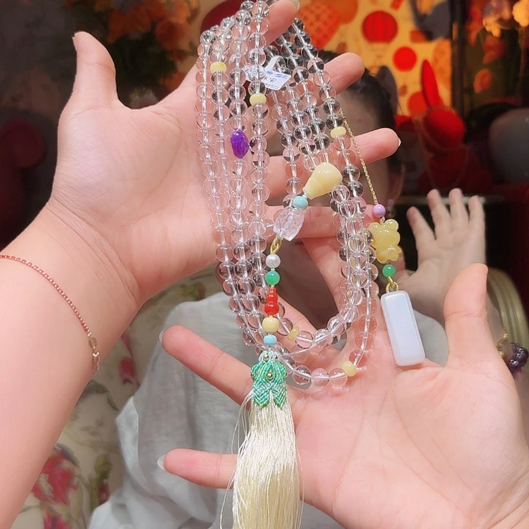 水晶手串未镶嵌项链