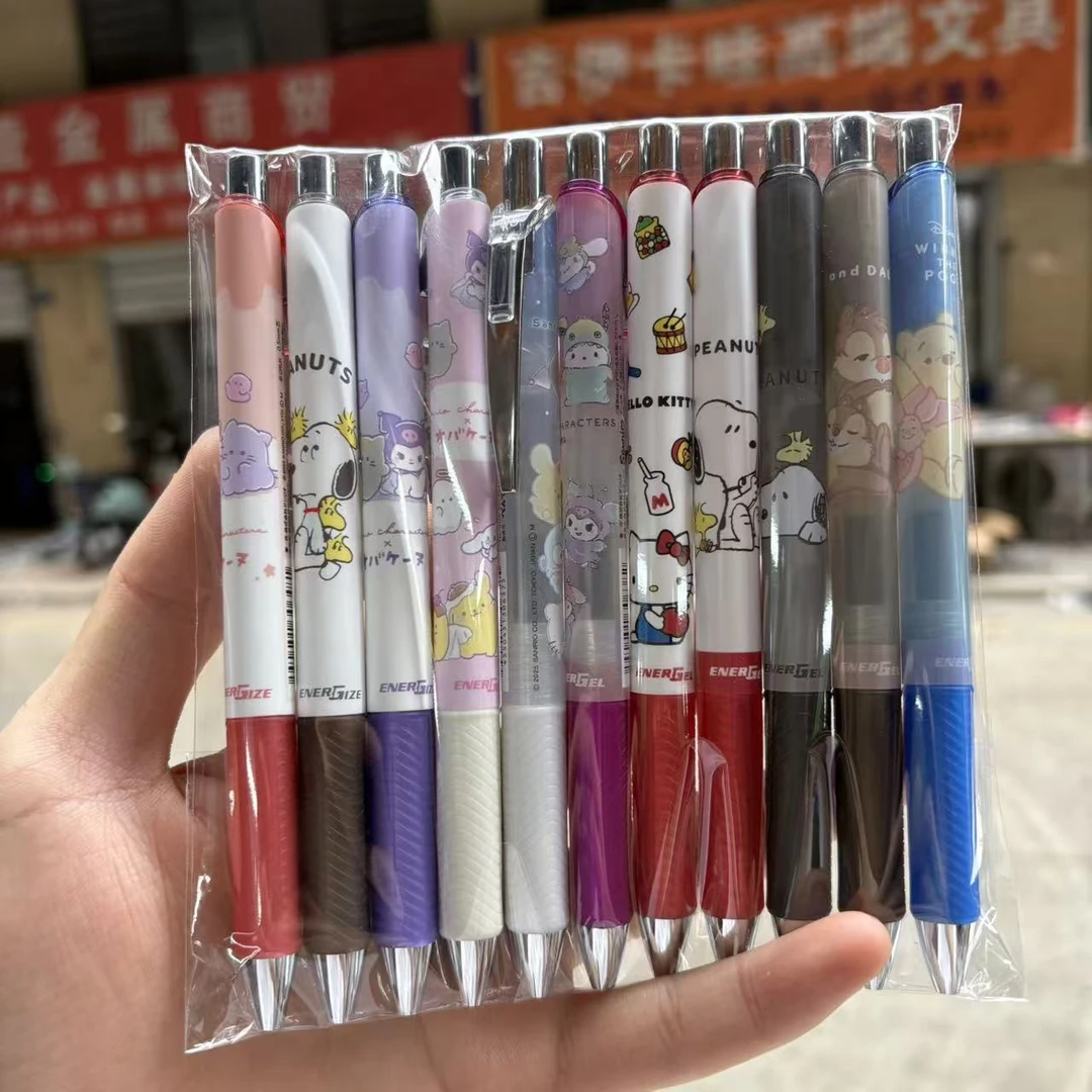 （138）日本 派通新款BLN75红握史努比奇奇蒂蒂维尼熊中性笔