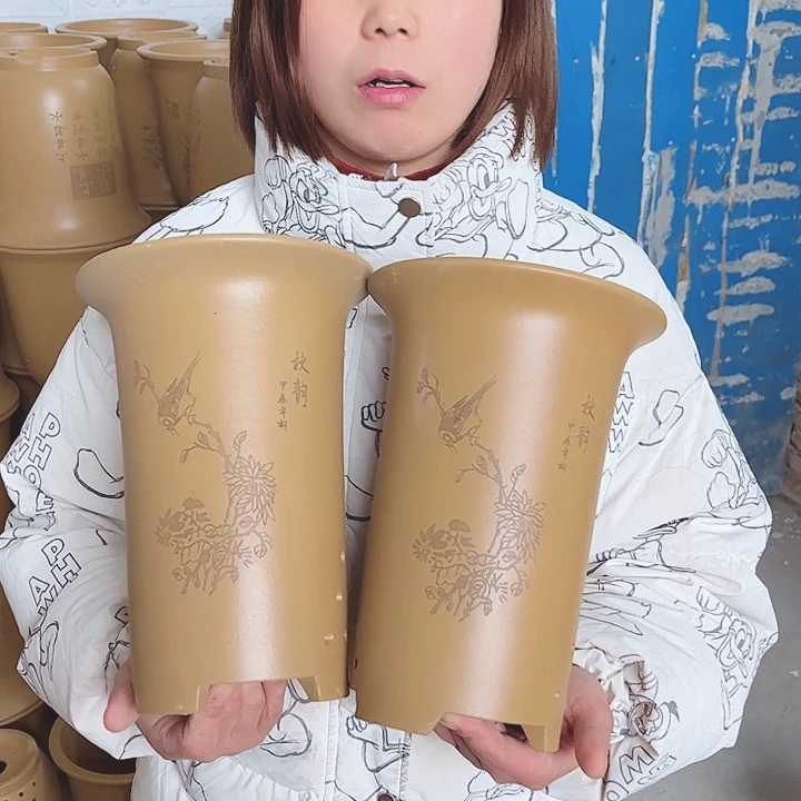 紫砂宜兴紫砂花盆