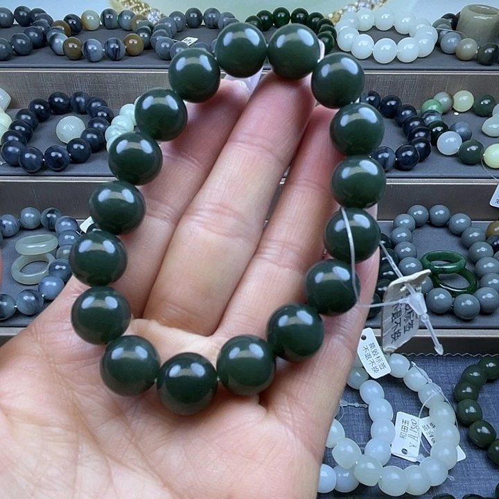 和田玉未镶嵌手链