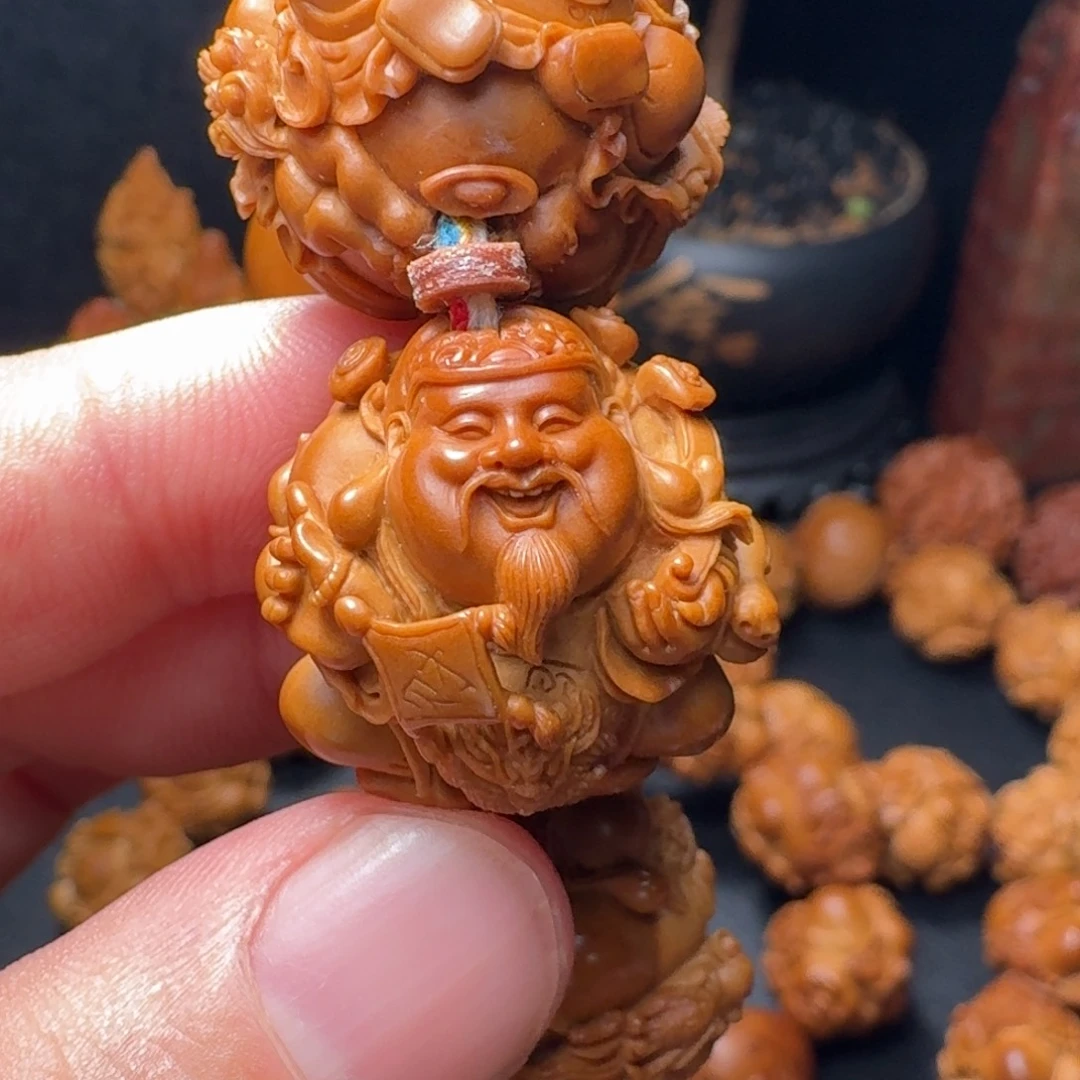 欣***俊手串/手链橄榄核财神