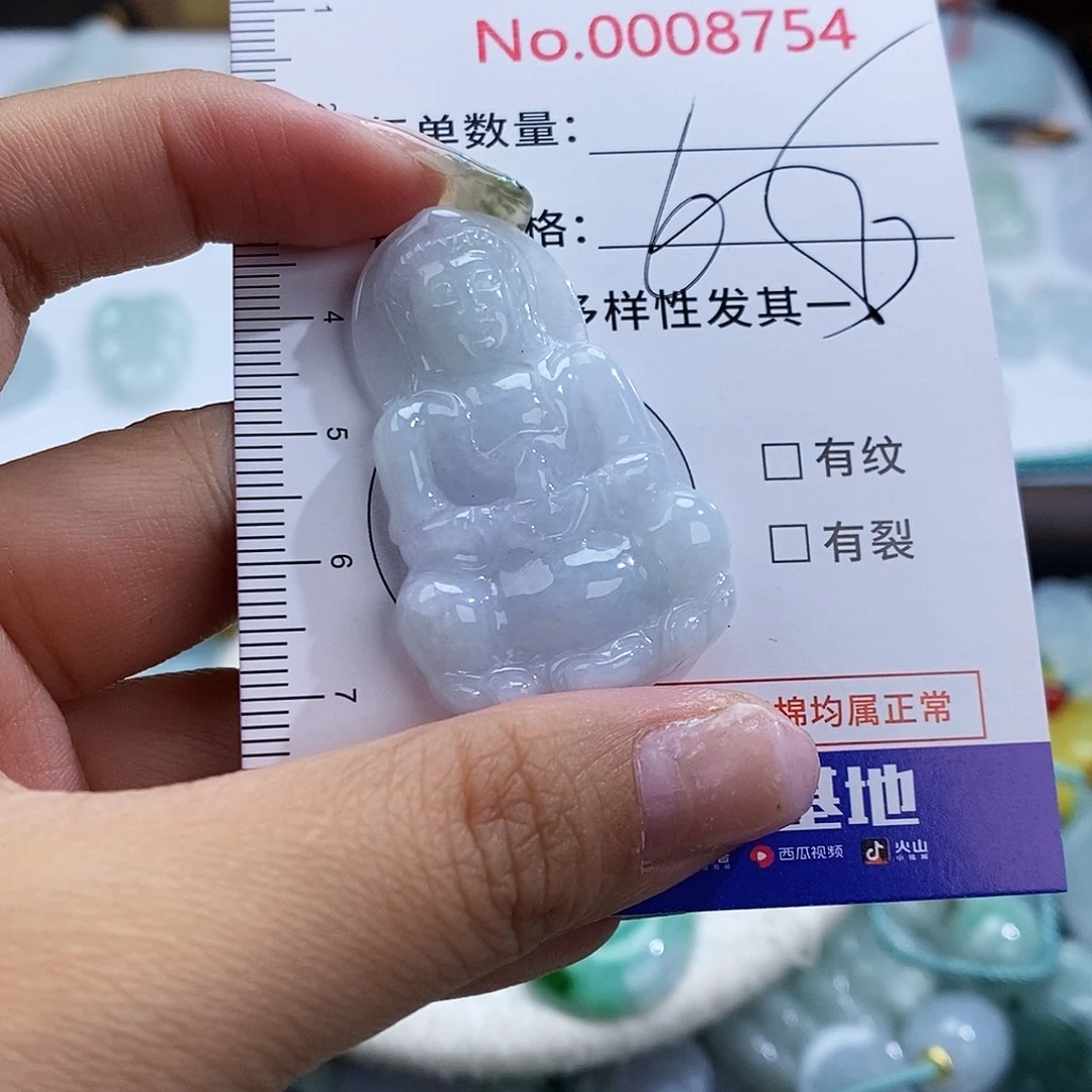 翡翠未镶嵌颈饰8754