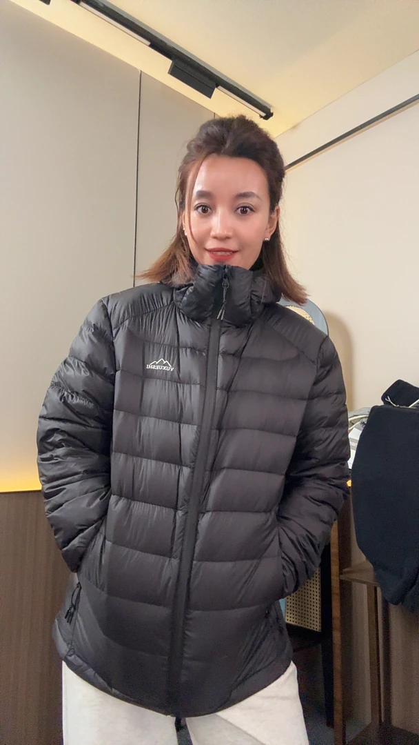蝴蝶家高充绒90白鸭绒轻薄羽绒服女2025年休闲连帽外套潮流8866