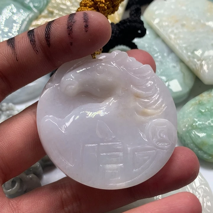 颈饰未镶嵌翡翠保真天然a货翡翠