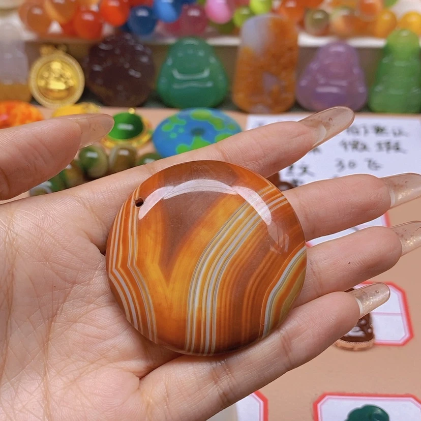 【闪购商品】玛瑙/玉髓玉牌未镶嵌1*德