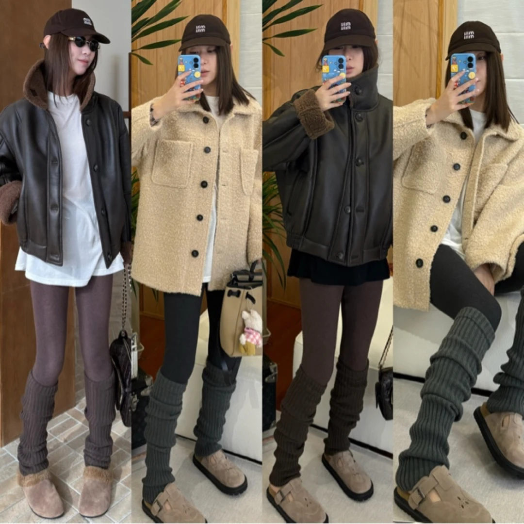 【外穿高腰打底裤】THKZ59361冬季新款显瘦时尚百搭高腰打底裤