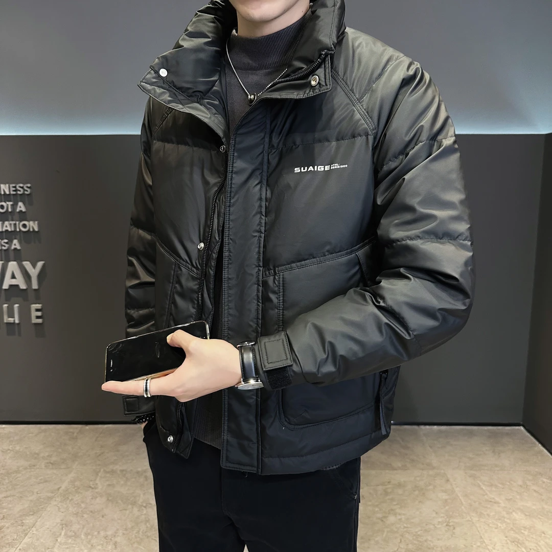 羽绒服秋冬男士加厚保暖休闲男装百搭宽松冬季外套8869-3