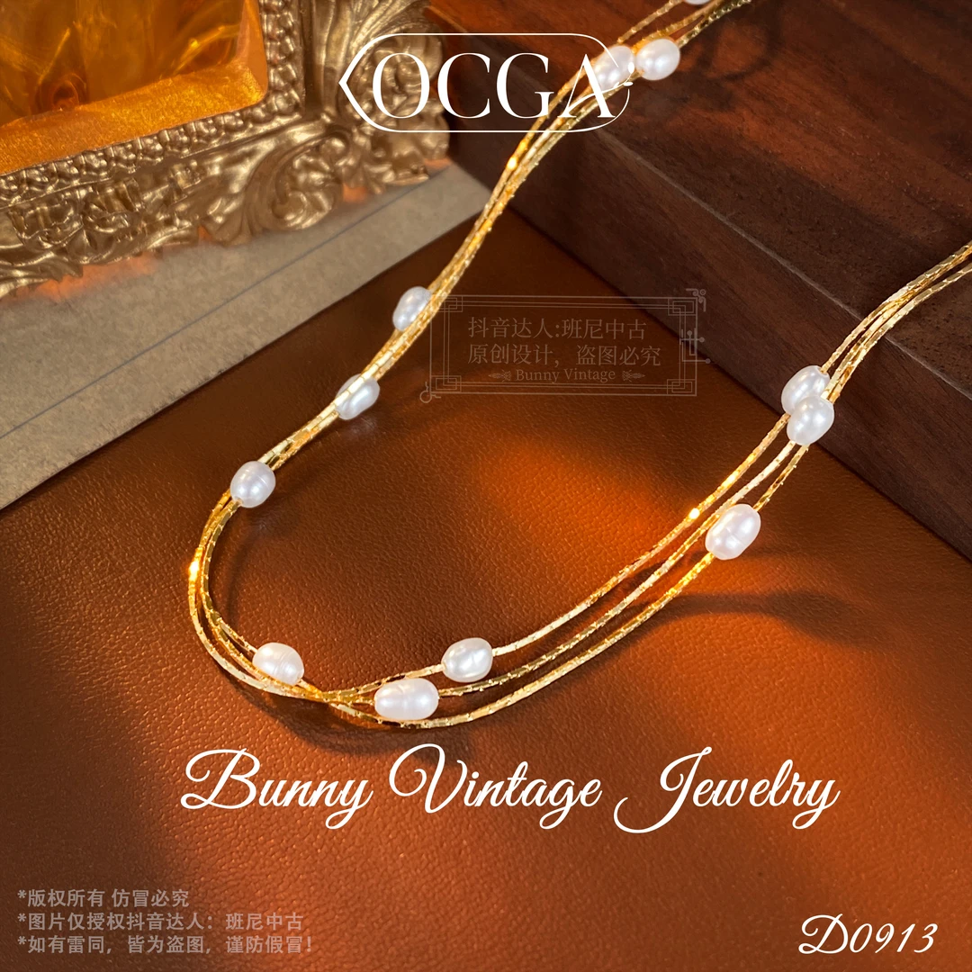 镀K金D0913法★【三生三世】OCGA 欧斯伽斯项链