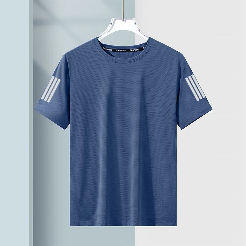 速干t恤男冰丝夏季薄款运动短袖宽松健身衣服训练跑步服户外上衣
