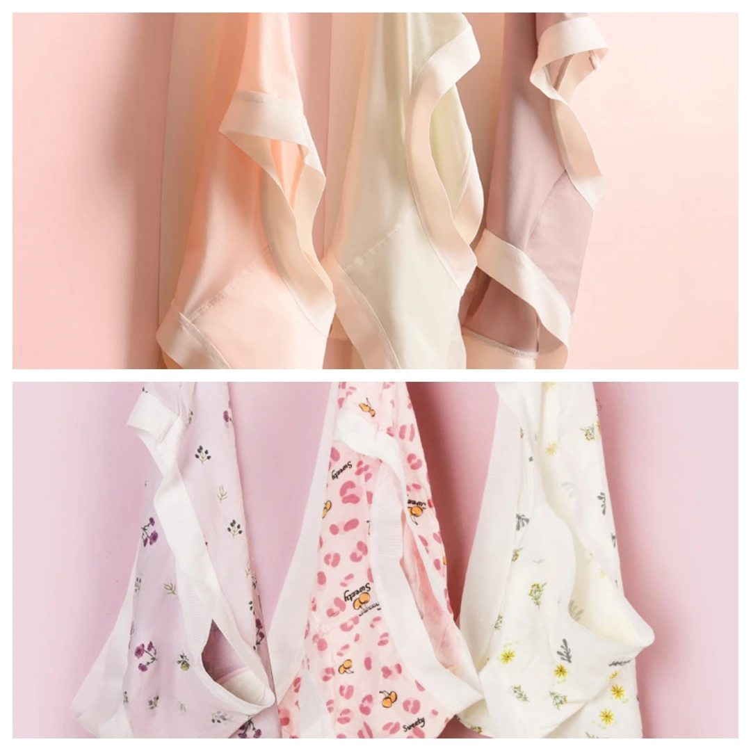 阪织屋【6条装随机发】亲肤舒适印花裤无痕舒适玻尿酸面膜裤