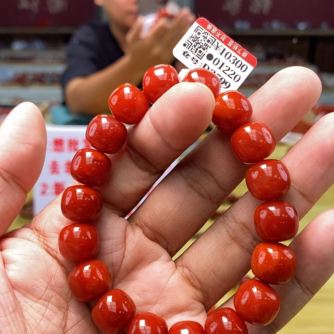 南红玛瑙南红手串12mm+多样性发一未镶嵌