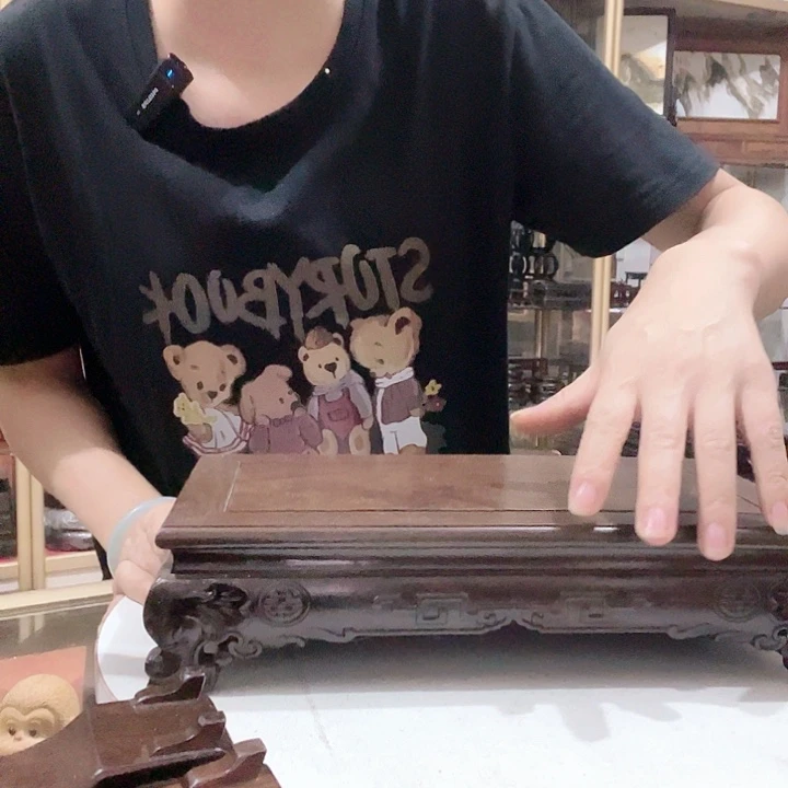 用***7木非洲黑檀长方台30/16/7