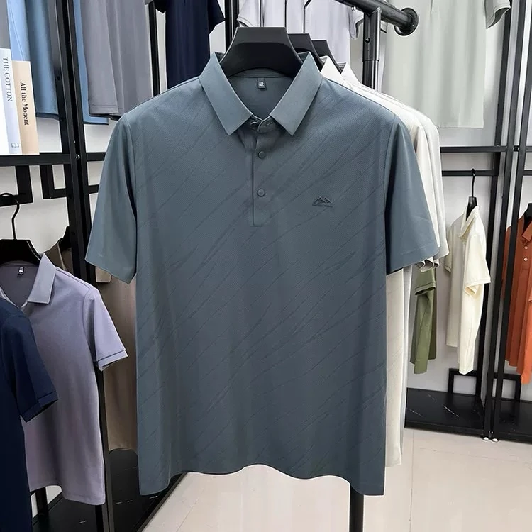 【眉山火狐狸】C76644夏季男士速干商务翻领时尚休闲POLO衫