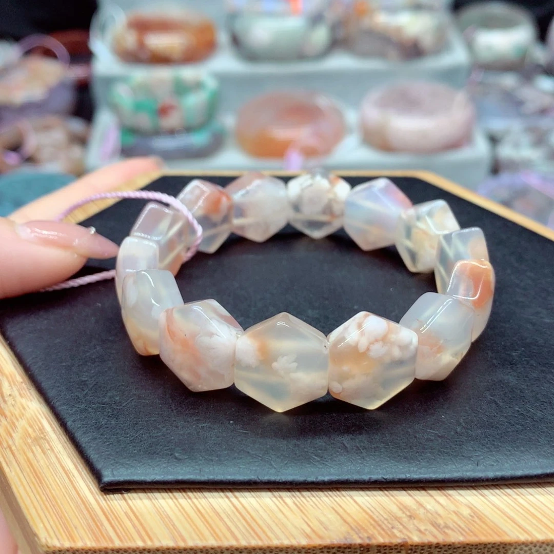 未镶嵌手链玛瑙/玉髓洪*66