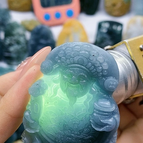 定制翡翠未镶嵌财神