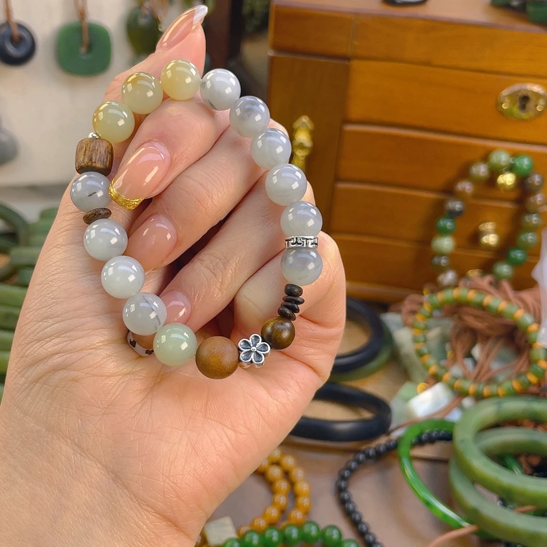 和田玉未镶嵌手链