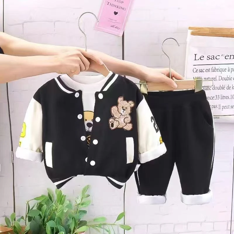 新品 春款棒球服3件套 洋气百搭时尚