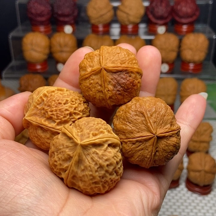 独***6文玩核桃把件三棱，四棱2