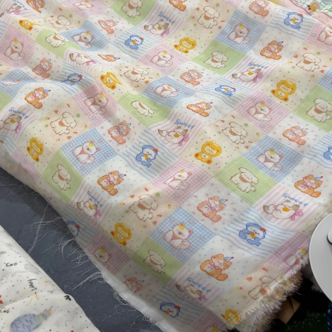 棉一米价超柔软纯棉双层纱1.4米宽果子E