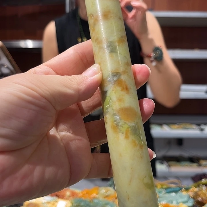 岫玉未镶嵌毛衣链