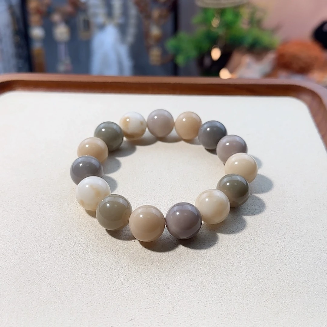 菩提根/象牙果吊坠虞美人