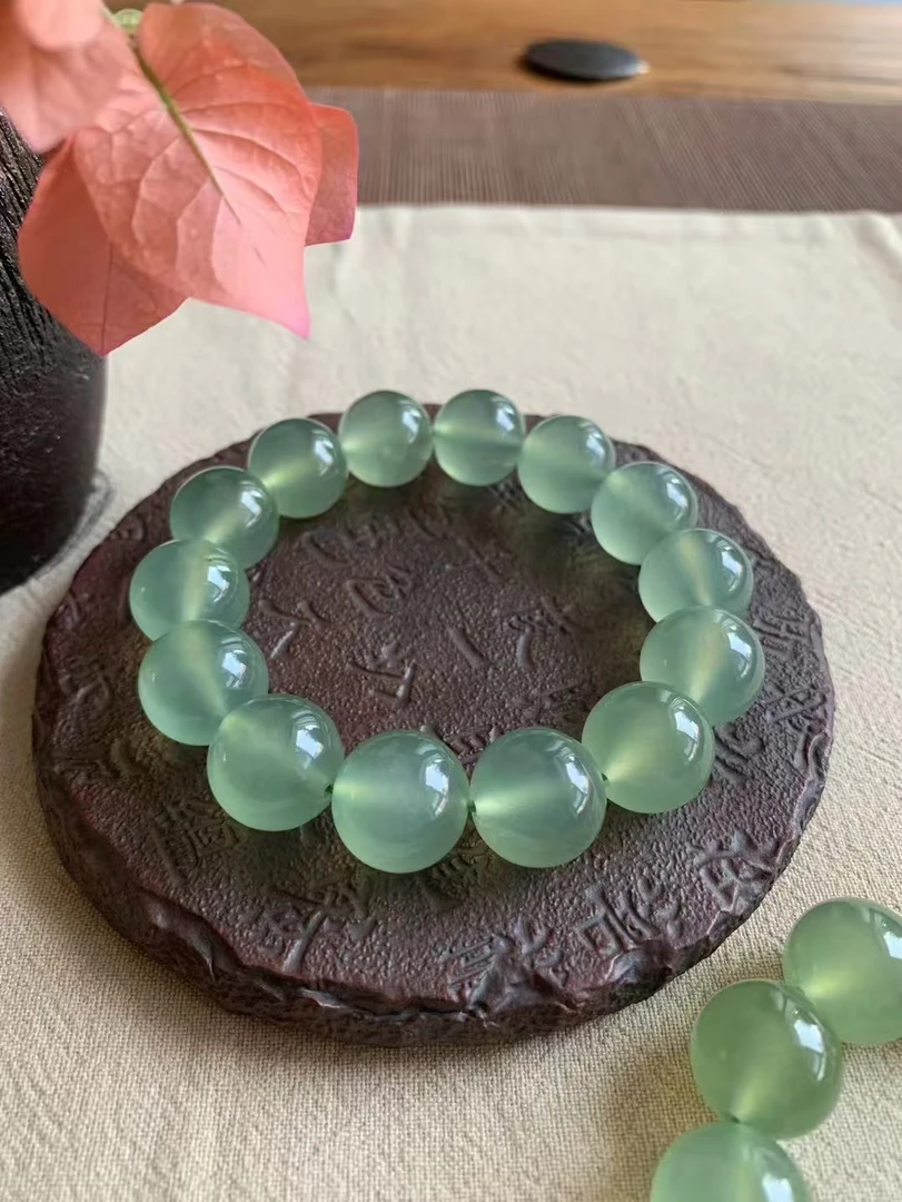 《集团福利》天然A货冰绿手串多样性发其一LX"