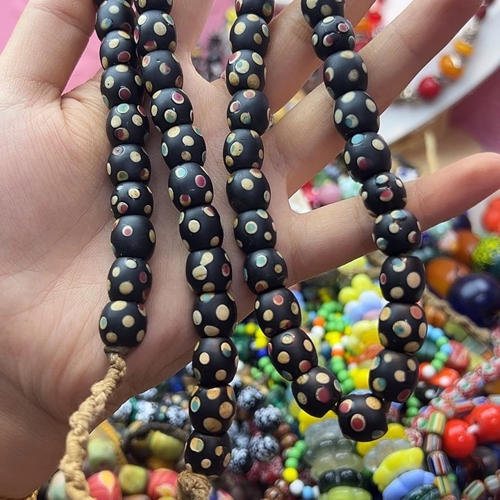 颈饰琉璃尼泊尔老琉璃