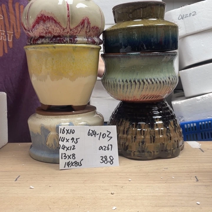 紫砂花盆多肉陶土花盆微瑕103