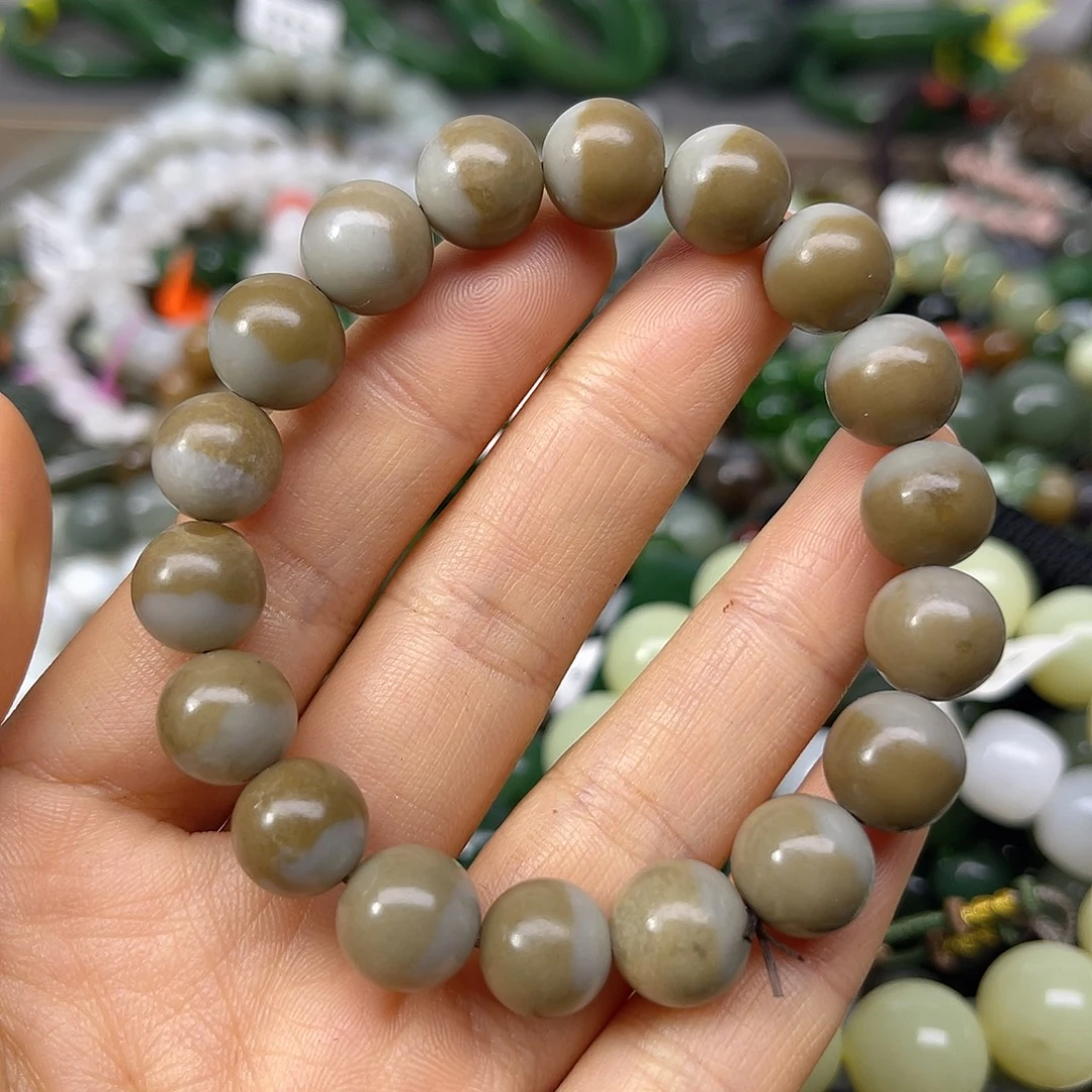 和田玉未镶嵌手链