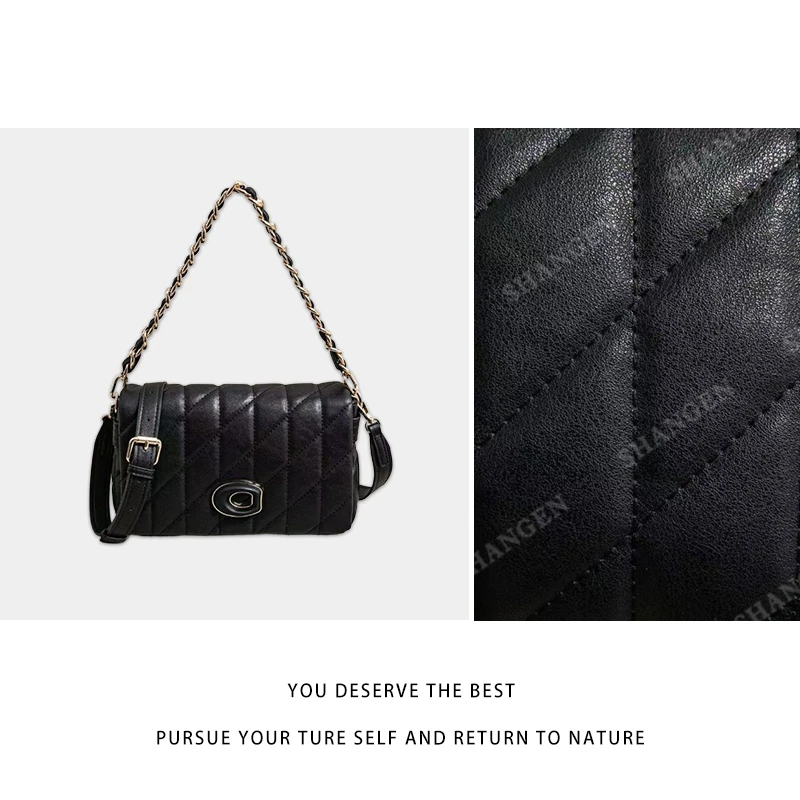 【尚恩CC】SK-63138-黑色-轻奢时尚百搭新款女包