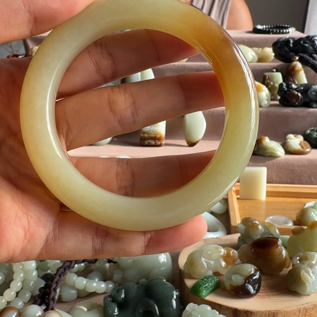 手链未镶嵌和田玉（糖玉）