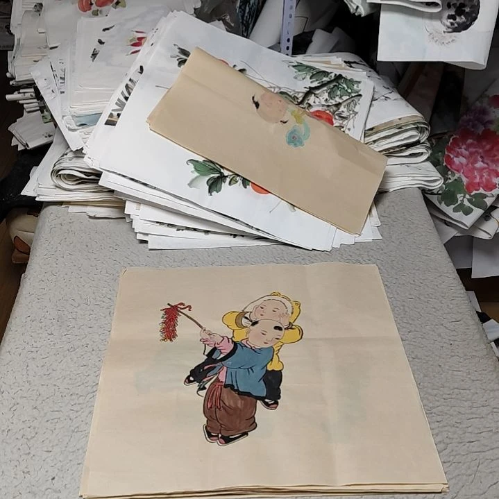 A***吃国画落款后台备注