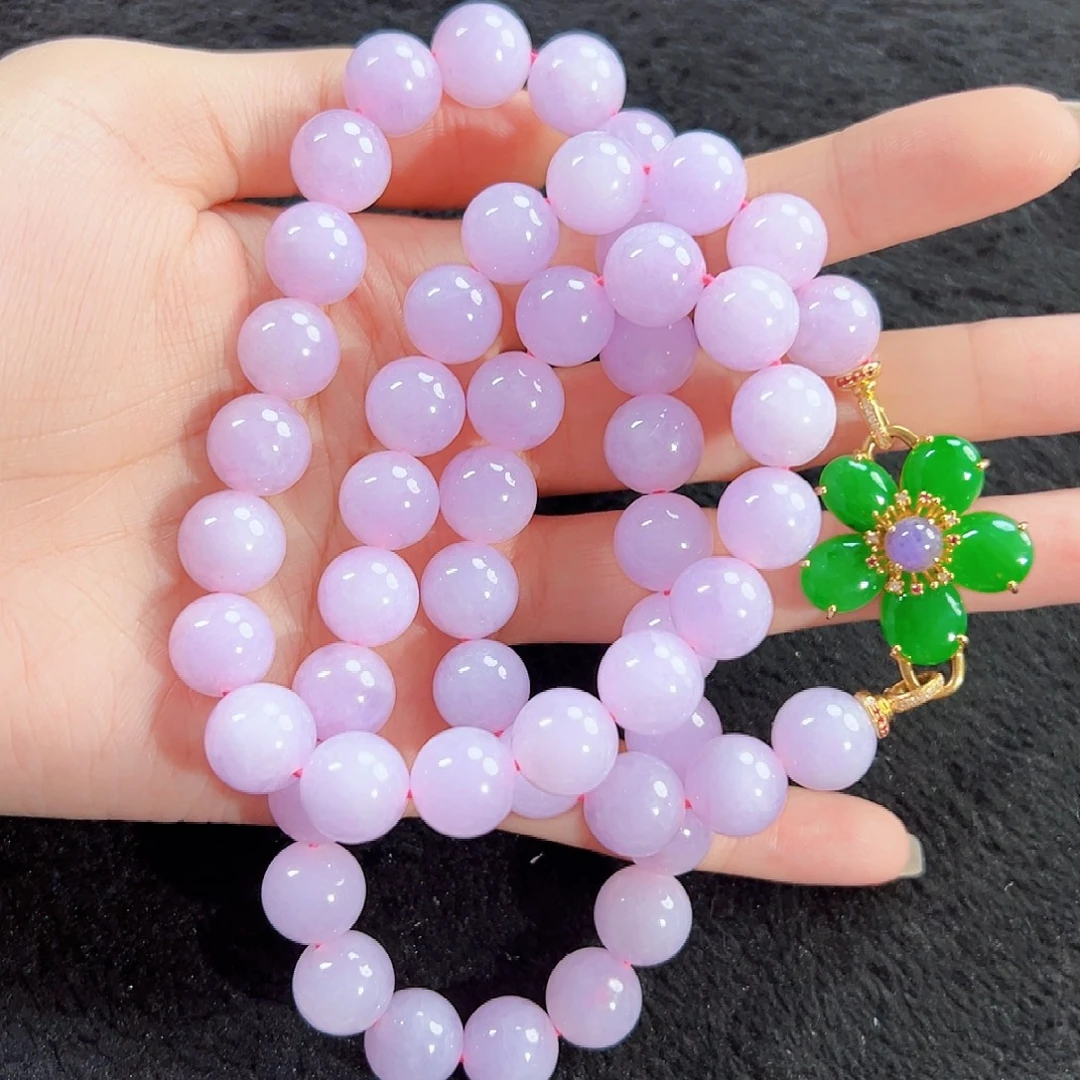 翡翠18K金镶嵌颈饰签收后24小时鉴赏期