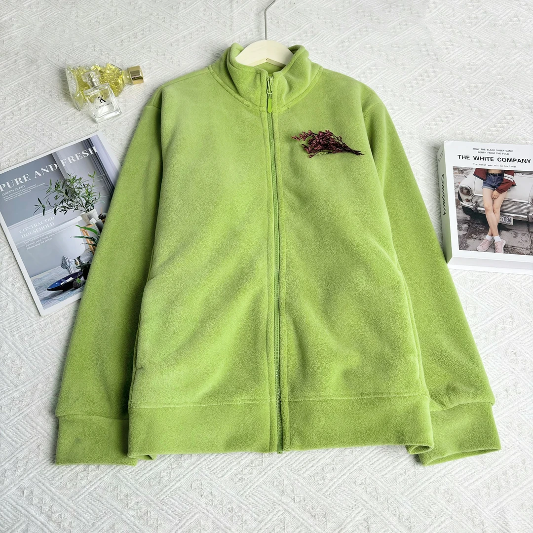 玲姐定制-半高领立领秋冬加绒外套保暖百搭休闲外套584922