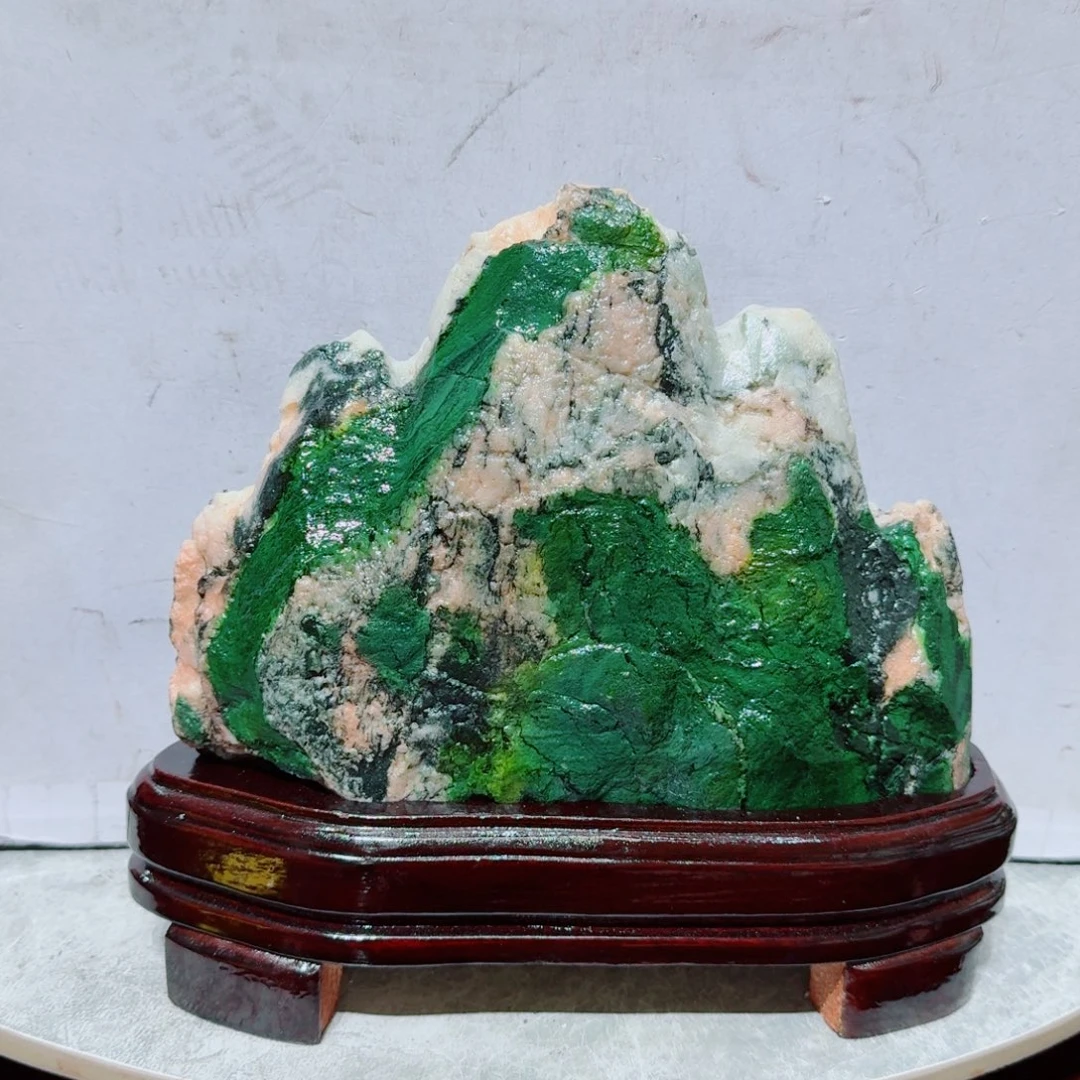 用***3石材青海七彩石摆件