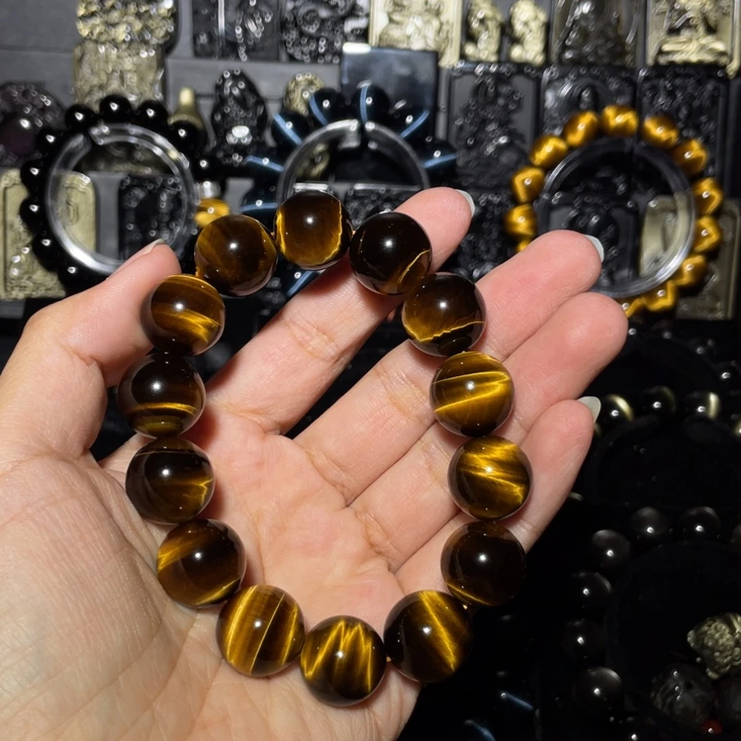 唐***糖木变石未镶嵌手链