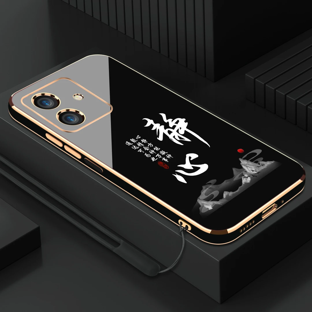 电镀静心适用荣耀x60i手机壳全包防摔防摔硅胶软壳【送挂绳】