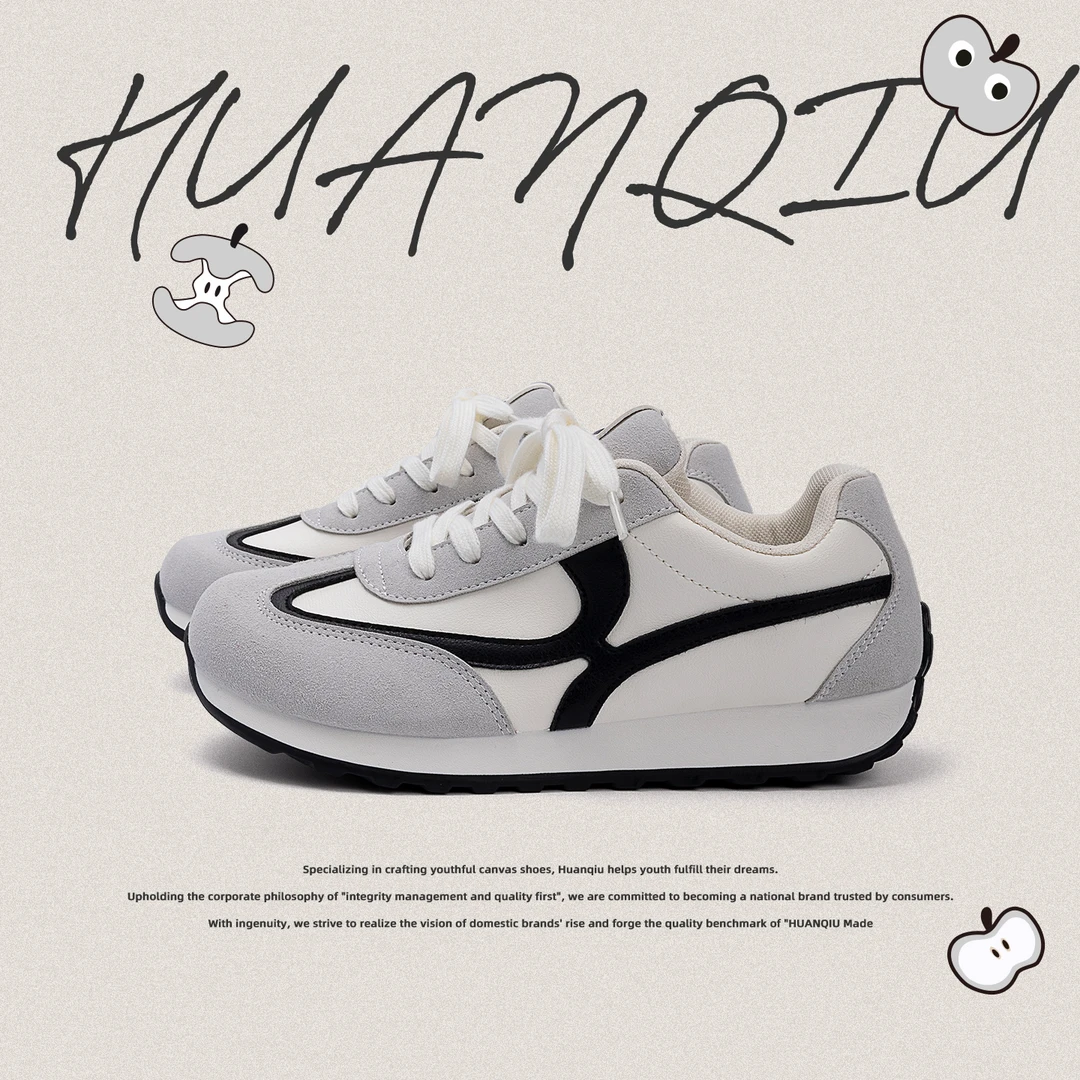 环球厚底小白鞋女秋季2025新款轻便增高休闲板鞋百搭小众原创女鞋