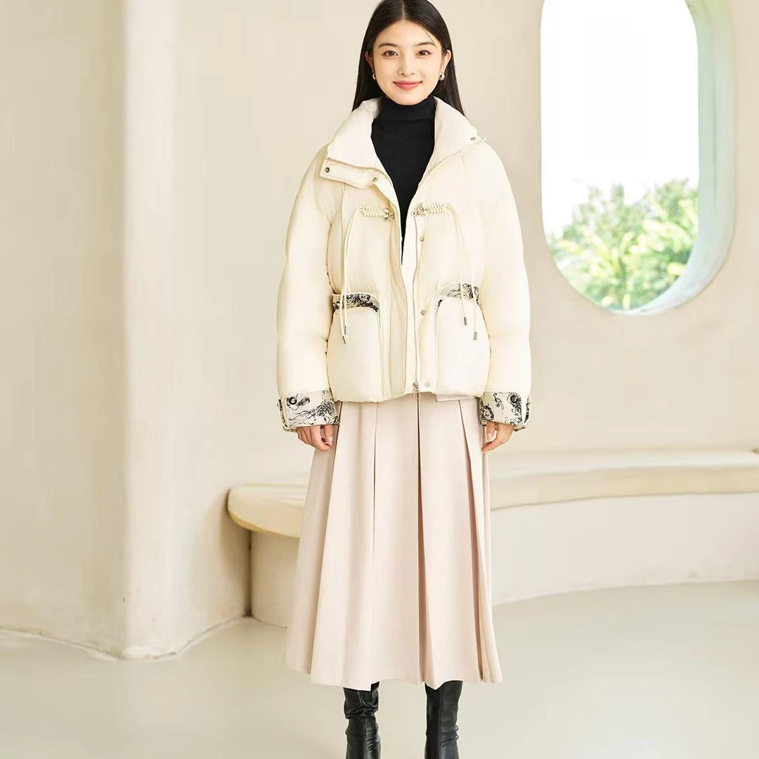 2025新款抗寒保暖加厚百搭国风羽绒服-E081