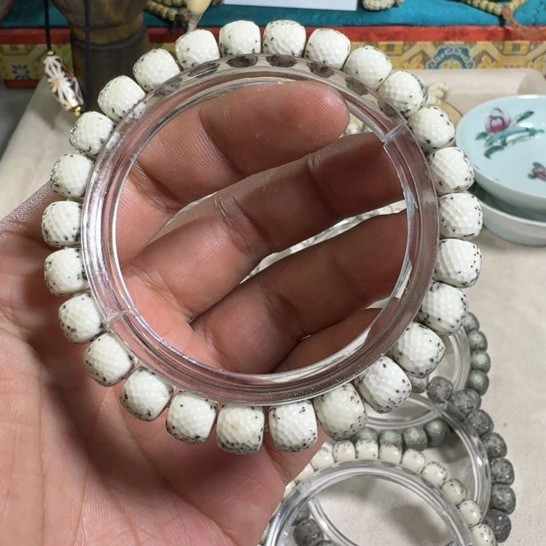 星月菩提吊坠9改星月菩提石玉料河豚龙鳞