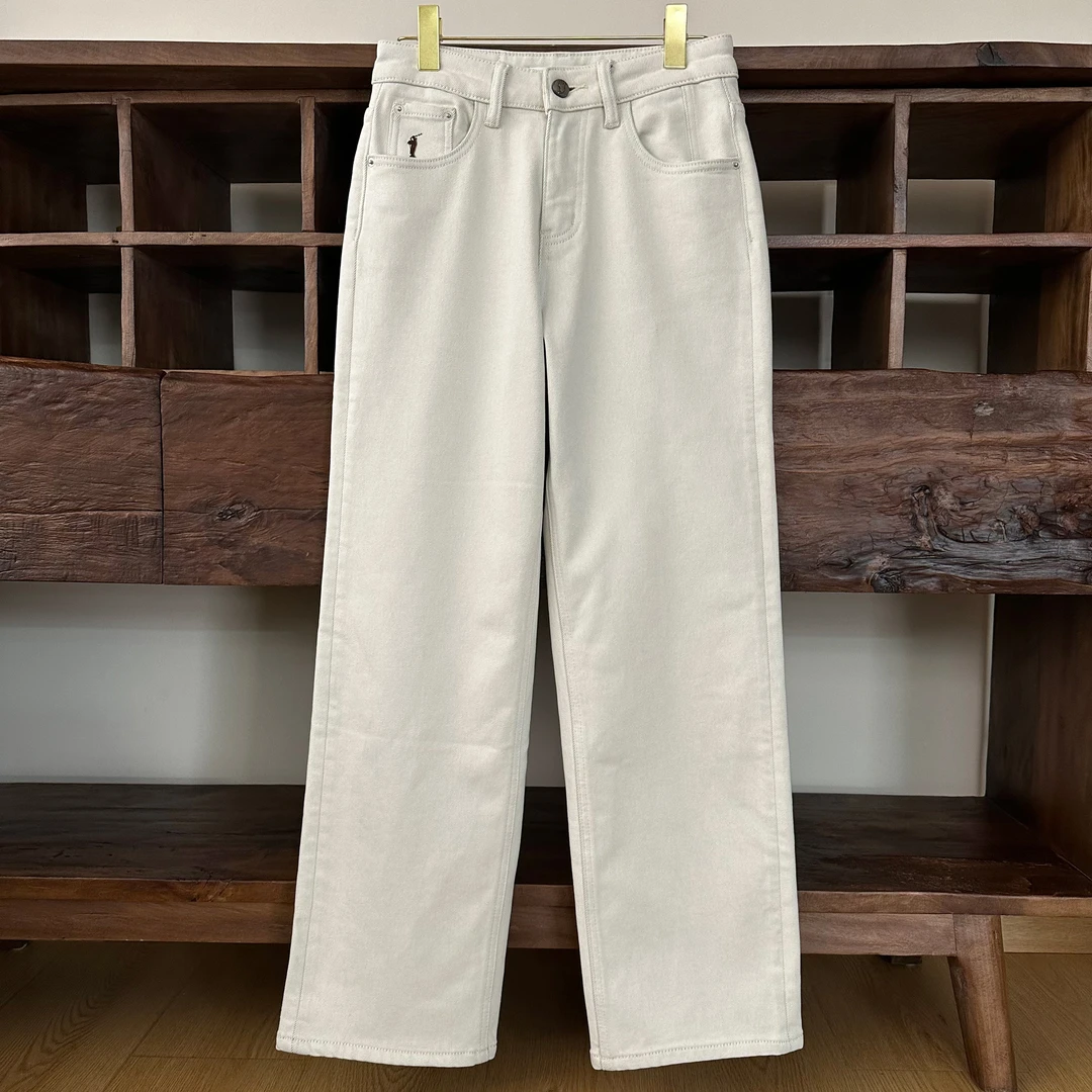 加绒款直筒刺绣老钱风百搭休闲牛仔裤MA5KZDZ1388