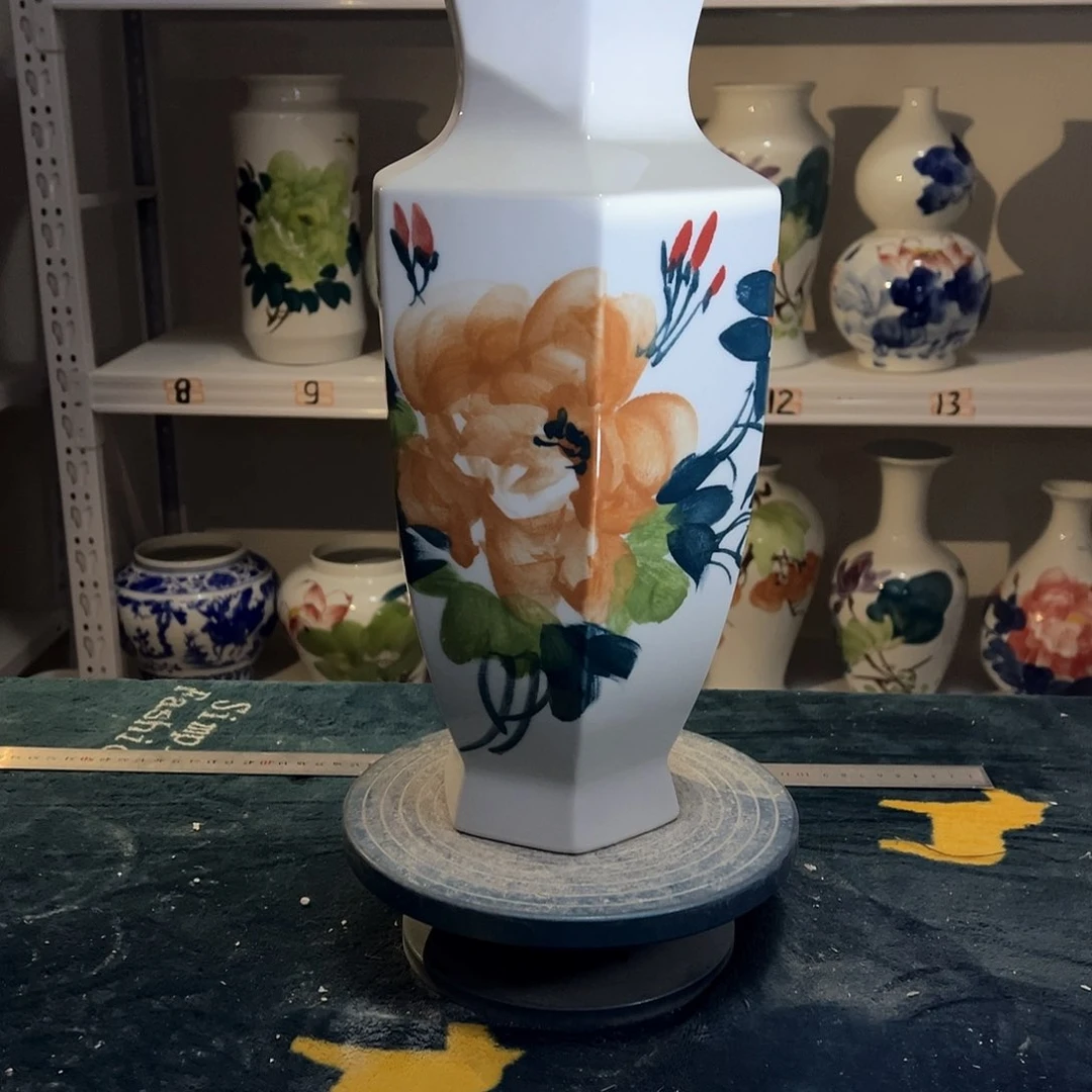 摆件景德镇陶瓷6黄牡