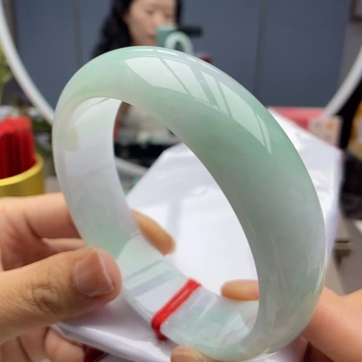 翡翠手镯未镶嵌手镯档口58.5