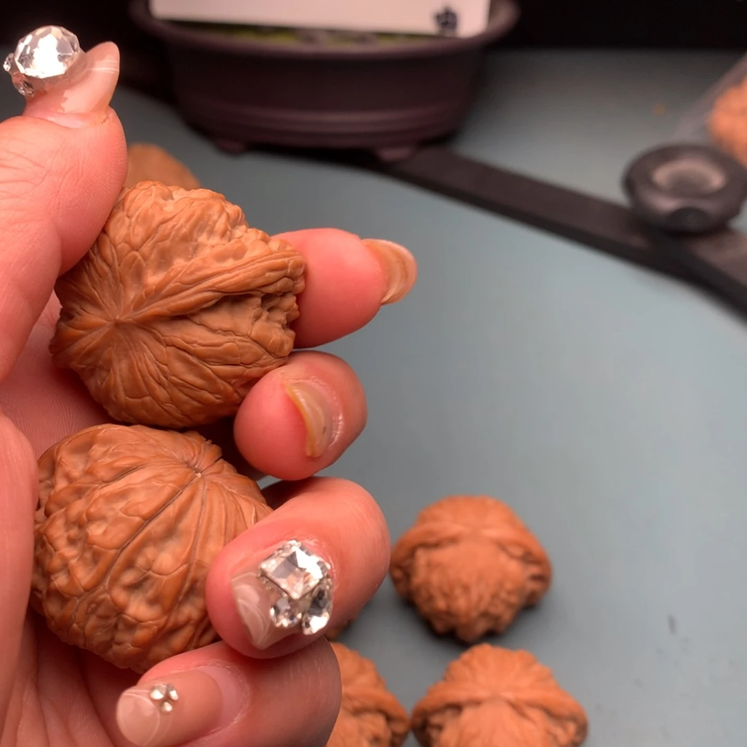 文玩核桃把件磨盘4041不是正磨