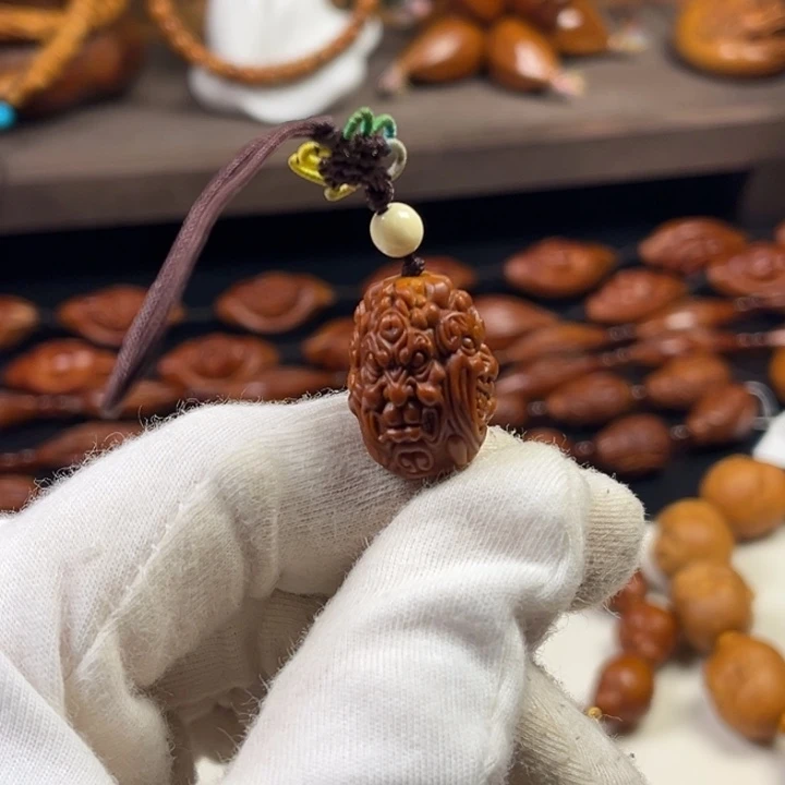 手串橄榄核单颗四面es