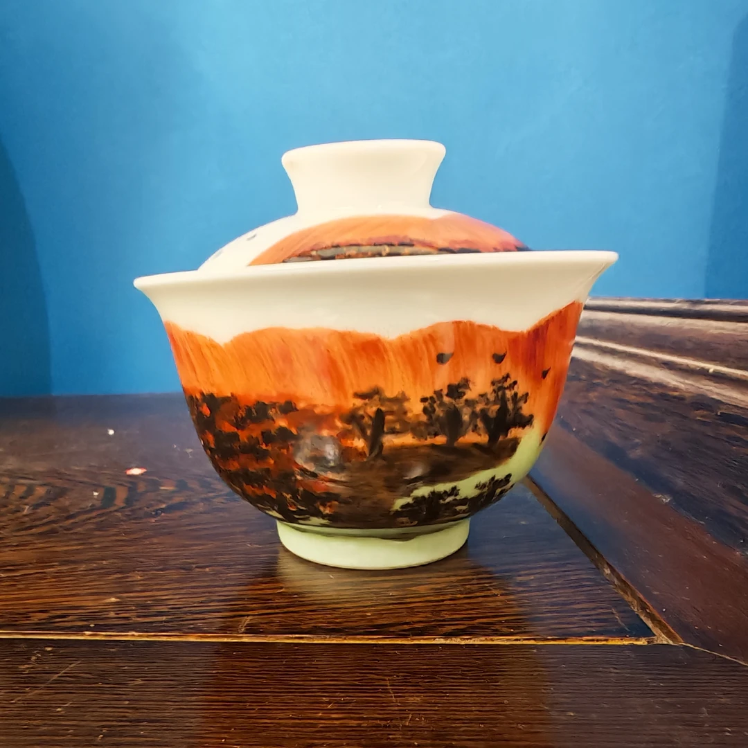 【程羊仔】高温陶瓷，茶道盖碗瓷流水15